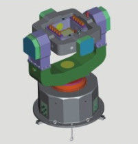 Kalite RS232 RS422 Ethernet Arayüzü ve Paslanmaz Çelik Alüminyum Alaşım Yapısı ile Özel Üç Ekli Gyrcompass Test Döner Masası Fabrika